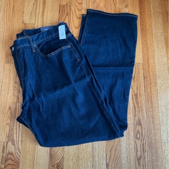 Brand New Gap Standard Dark Wash Blue Jeans Size 40x32 - Picture 2 of 5